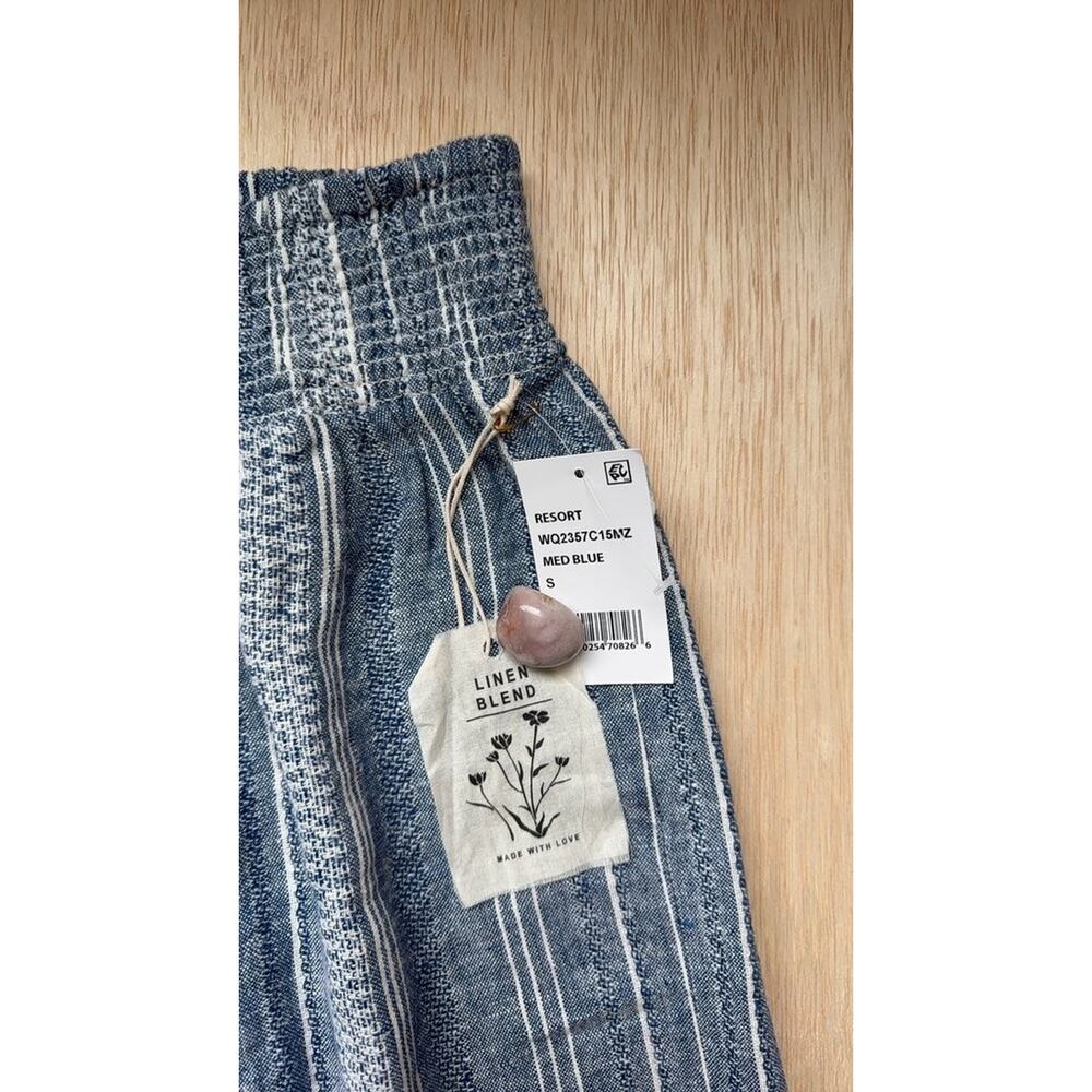 Indigo Rein Resort Linen Blend Striped Pants - Picture 3 of 6